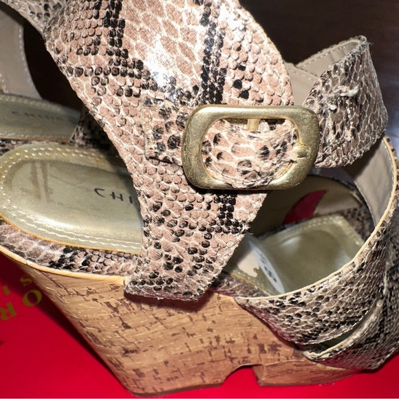 Chinese Laundry snake skin wedge heels - Picture 9 of 12